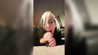 Goth Egg POV Riding and Sucking Toy