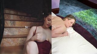 Perfect Bodied Blonde has Big Orgasm and Gets Covered in Cum POV