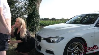 British Slut Elle Brooke Ass Fucked over BMW