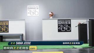 Brazzers - Sarah Jessie Tries To Sabotage Zac Wild's Shot By Putting His Dick Deep In Her Cute Ass