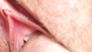 Cum up together. So close you can smell it. Amateur Wife's Hairy Swollen Pussy Fuck. Cuming inside. Dripping Creampie
