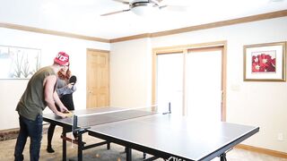 Lucy gets a ping pong lesson - Part 1