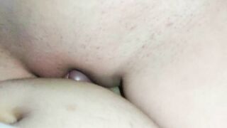 Pussy sliding Cock Hardcore and make Huge Cumshot as Cowgirl - Wet Pussy MILF Wife Rubbing Cock