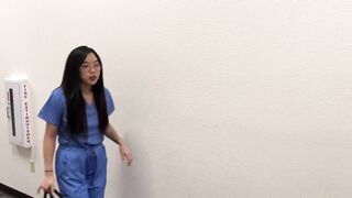 Creepy Doctor Convinces Young Naive Asian Medical Intern to Fuck to Get Ahead