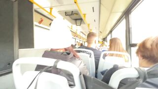 A stranger girl jerked off and sucked my dick in a public bus full of people