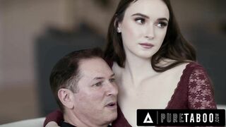PURE TABOO Big Titty Brunette Teen Hazel Moore Nervously Gives It Up To Her Sex-Starved Stepdaddy
