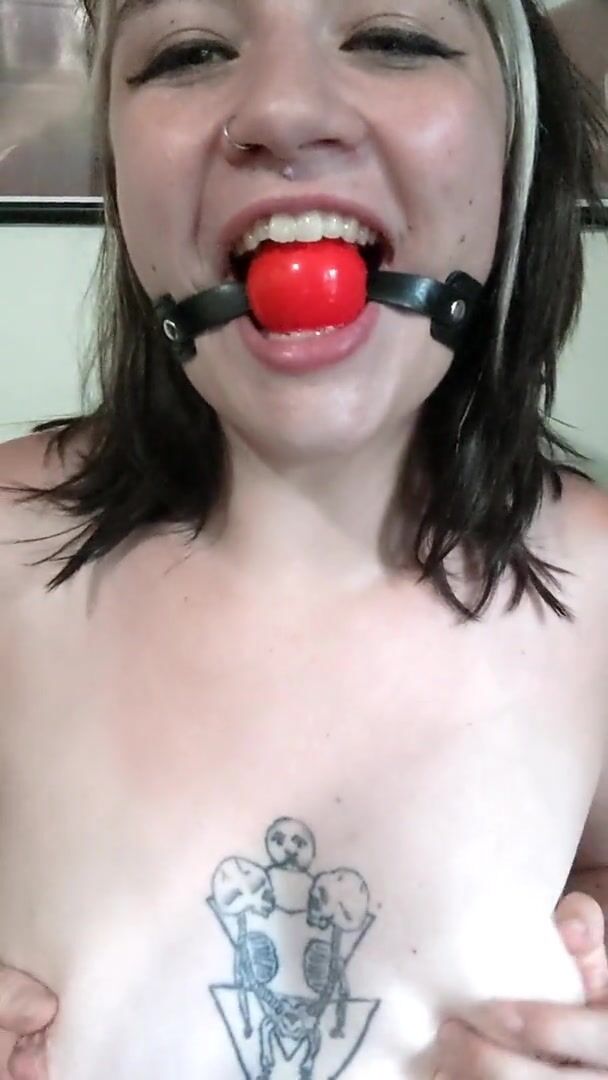 Ball gagged and horny